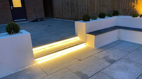 A designed and freshly planted garden by Jet Stream